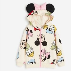 H&M minnie mouse zip up hoodie